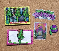 TMNT Ninja Turtles Retro 8Bit Ouch Stubbed Foot Fantasy Pin Set Sold Out VHTF