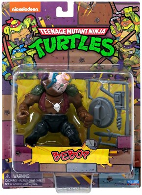 TMNT 1987 Retro Bebop Action Figure [Villains Mutant Module] | eBay