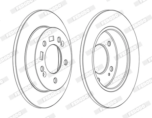 Ferodo DDF1874C Brake Disc for Hyundai, Kia - Image 3 of 3