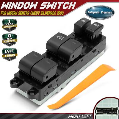 Master Power Window Switch For Nissan Sentra 2008 2009 2010 Front Left Driver