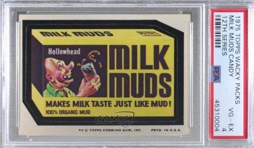 1975 Topps Wacky Packages Series 12 Milk Muds PSA 4 2t7 - Afbeelding 1 van 3