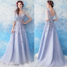 Noble Evening Formal Party Ball Gown Prom Bridesmaid Flower Beaded Dress TSJY668