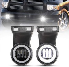 Bunker Indust Led Fog Lights With Drl For 1994-2002 Dodge Ram 1500 2500 3500