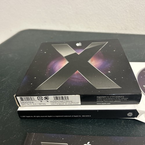 Vintage Apple 2007 Mac OS X Leopard Install DVD Disc Version 10.5.1 - Picture 3 of 6