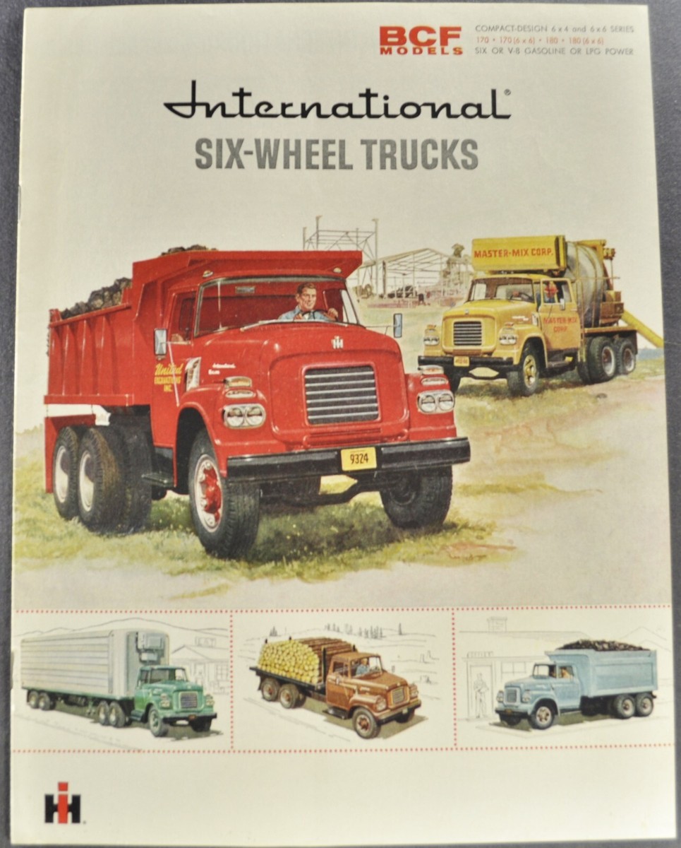 1959 International 6-Wheel Truck Brochure BCF Dump Tanker