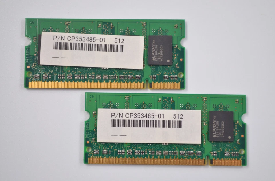 LOT of 29 ELPIDA PC2-5300S-555 512MB SDRAM DDR2 667MHz Laptop Memory RAM 200 Pin - Image 3 of 3