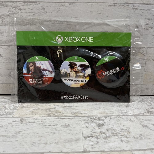 Xbox One PAX EAST Exclusive Pack Of (3) Promo Buttons Gears Of War Mirrors Edge - Picture 2 of 5