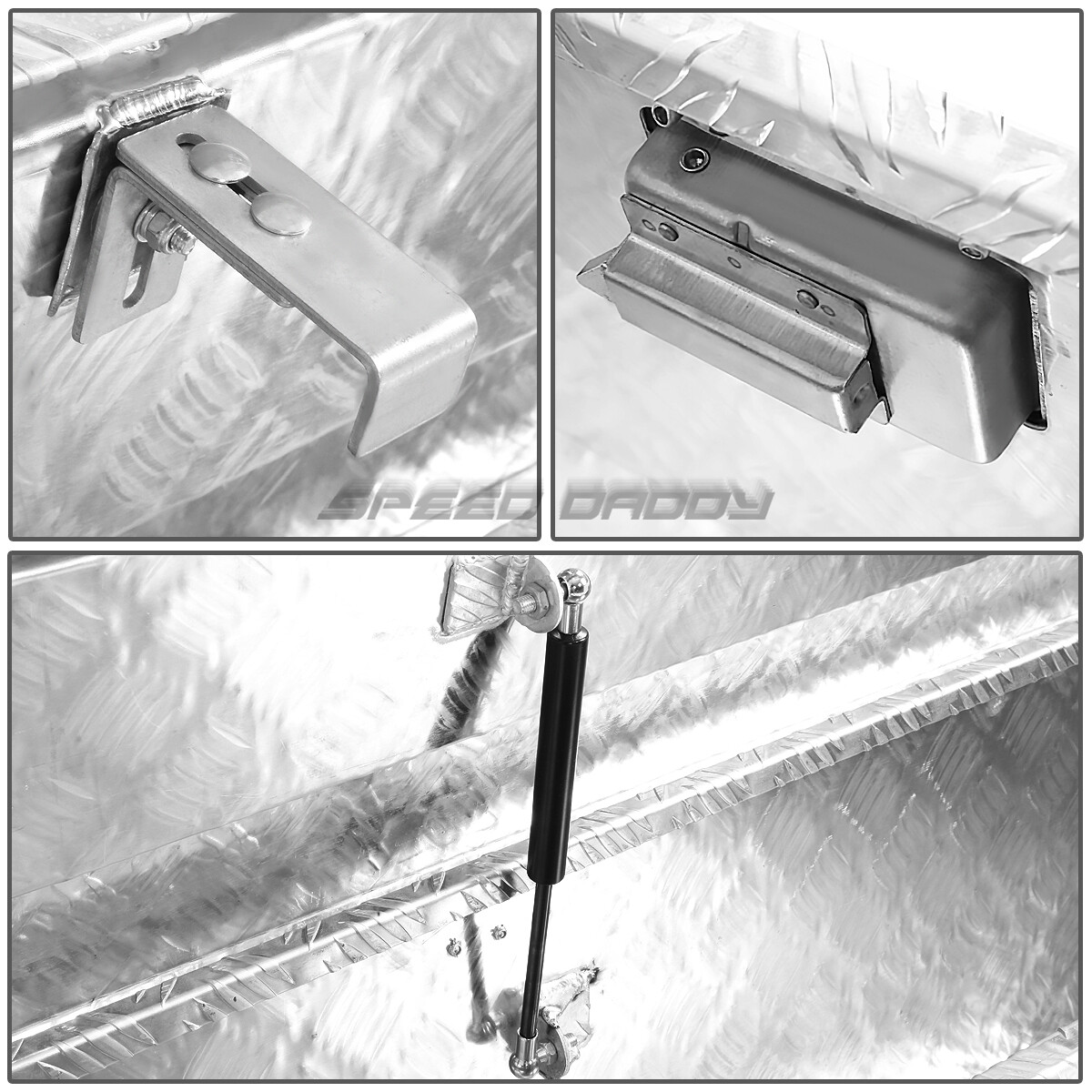 69"X12"X14" CHROME ALUMINUM PICKUP TRUCK TRUNK BED TOOL BOX TRAILER