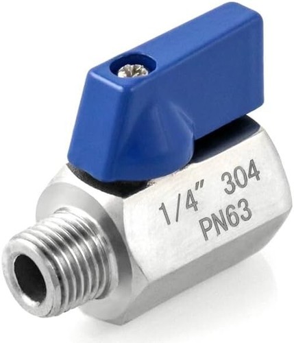 High Strength 10 Pack Stainless Steel Ball Valves - 1/4" Female/Male Thread - Picture 10 of 10