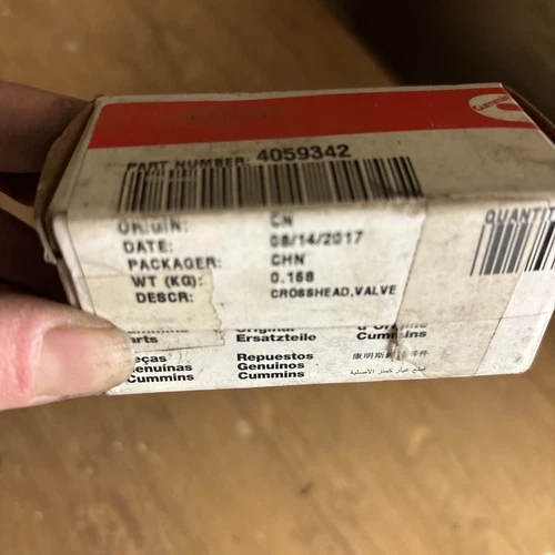 Genuine Cummins ISX15 X15 XPI Crosshead Valves 4059342 OEM