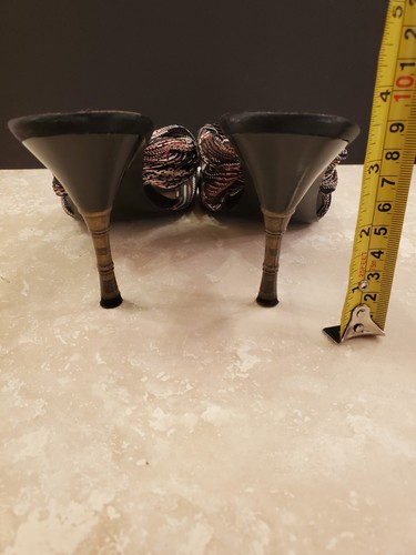 Nine West Black Taupe High Heel Slip On 8 1/2 M - Picture 7 of 7