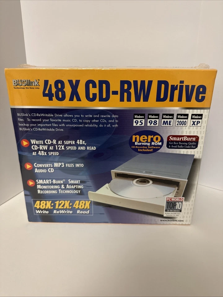 BUSlink 48X CD-RW Drive Model: RW4848 - BRAND NEW IN PLASTIC! - Image 2 of 4