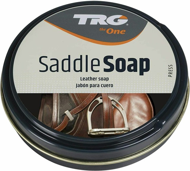 Leather Saddle Soap Cleaner UPHOLSTARY Sofas BOOTS Shoes 100ml Trg