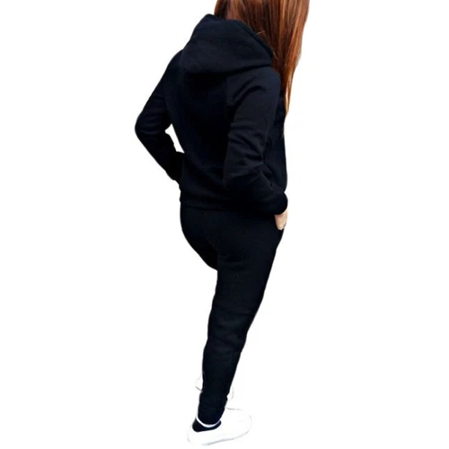 Women Casual Sweat Suit 2Pcs Set Hoodie Tracksuit Pants Tops Sweatshirt Sports - Bild 8 von 20