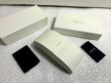 Case Prada Sunglasses Hard Eyeglasses Cloth Box White Authentic Magnetic Large
