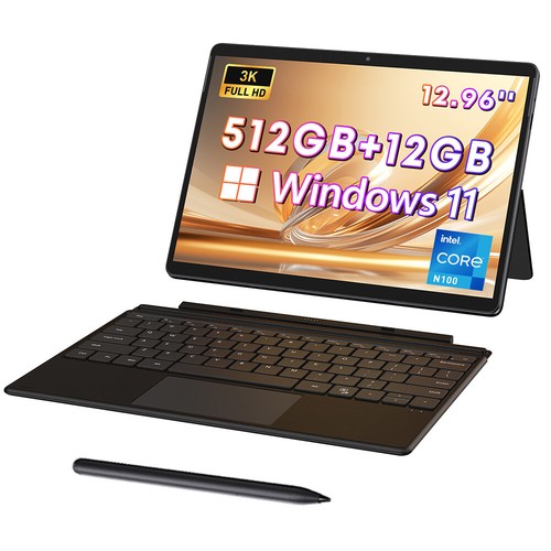 CHUWI Hi10 Max 12.96" Gaming Tablet DDR5 12G 512G SSD Intel N100 Winodws 11 PC - Picture 15 of 16