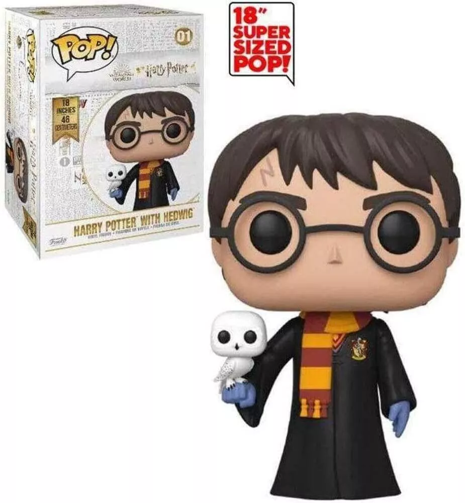 New Funko Pop! 18 Inch Harry Potter with Hedwig Super Sized Pop! Vinyl  Figure