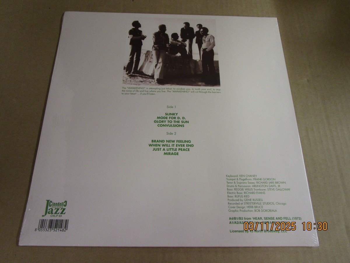 AWAKENING Brand New Feeling Reissue LP New! Sealed! 2023 Cinedelic