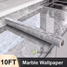 Self Adhesive Peel  Stick Wallpaper PVC Marble Contact Paper Kitchen Countertop