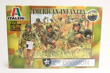 Italeri 1/72 Scale WWII United States Infantry 50 Pieces Kit 6046