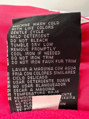 London Fog Youth Girls Hooded Winter Jacket Pink Fuchsia Puffer w Scarf Size 4 - Picture 17 of 20