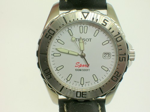 TISSOT SPORT DIVE WATCH 100 METERS WORLD WRESTLING CHAMPIONSHIP- BRAND NEW + BOX - Picture 5 of 10