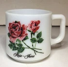 Brockway Flower Of The Month June Mug Cup Rose 10 Oz Vtg