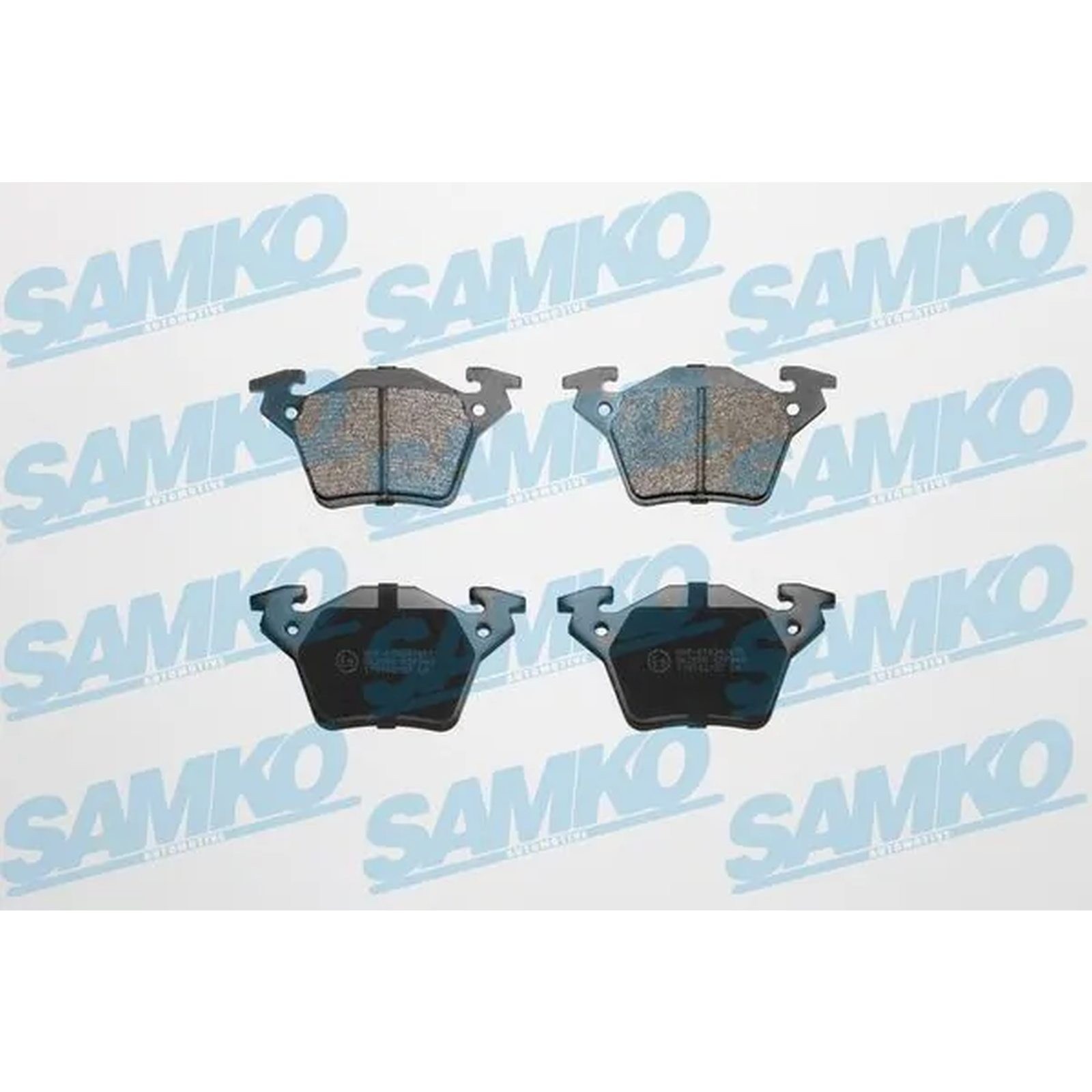 1x ORIGINAL® SAMKO Bremsbelagsatz, Scheibenbremse Hinten für Mercedes-Benz