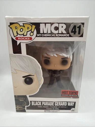 Funko Pop! Rocks MCR Gerard Way Black Parade Hot Topic Exclusive Damaged Box