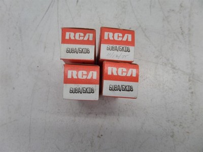 Lot Of 4 RCA 6U8A/6KD8 Electron Tubes