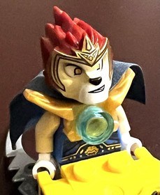 LEGO Legends of Chima Laval Minifigure 70005 70115 Armor/Cape/2 Face - w/Scooter