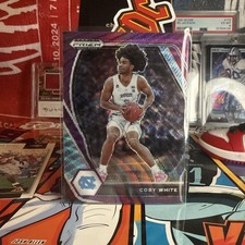 Coby White 2021 Prizm Draft Picks Purple Wave UNC Chicago Bulls Prizm Basketball