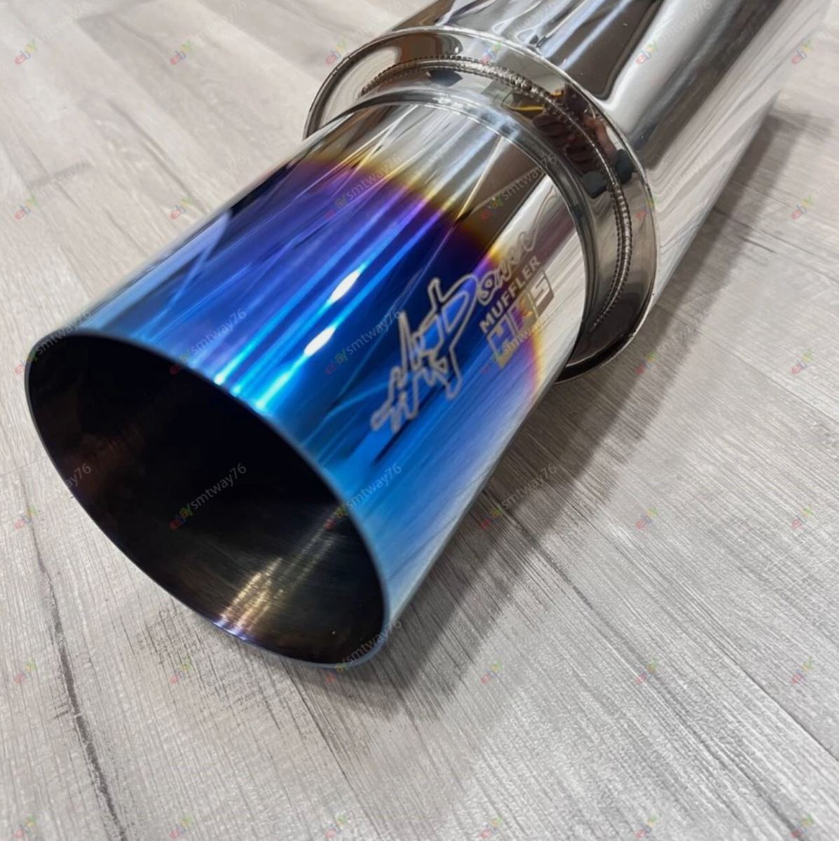 HKS Hi-Power Titanium Single Muffler Universal 2.5” Inlet 4