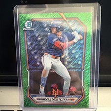 2026 Bowman Chrome Carson Benge Green Shimmer /99 Prospect Mets
