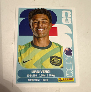 Panini FIFA World Cup 2026 Kusini Yengi AUS 18 Australia Portrait Sticker