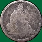 1838-O No Stars Seated Liberty Dime Almost Good AG Coin #35514