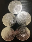 1oz Silver Round X5 Wiener Philharmoniker 5 Total OZ Fresh From Roll 2023 .999