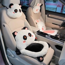 3pcs Cartoon Car Seat Cushion Lumbar Support Pillow And Neck Pillow Cute Car...