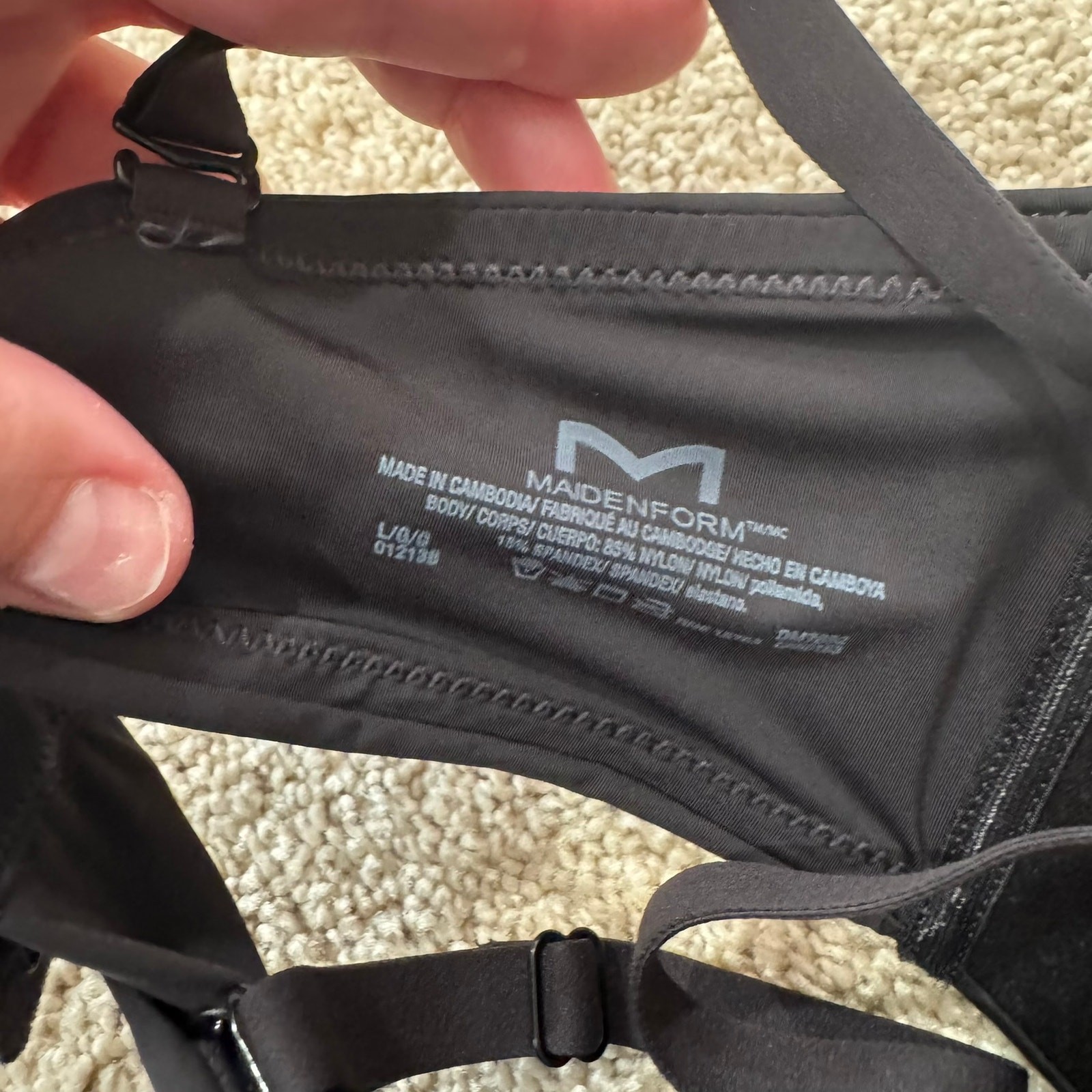 Maidenform Solid Black Wireless Padded Bra Women'… - image 4