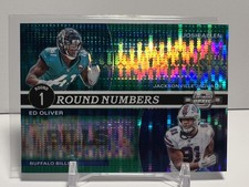 2019 Contenders Optic Round Numbers Green Pulsar /27 #RN-JE Josh Allen Ed Oliver