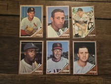 1962 Topps Baseball Lot of 6 EX-NM