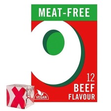 12 Vegan Beef Flavour Stock Cubes Meat Free Bold Taste Plant Based Ideal for