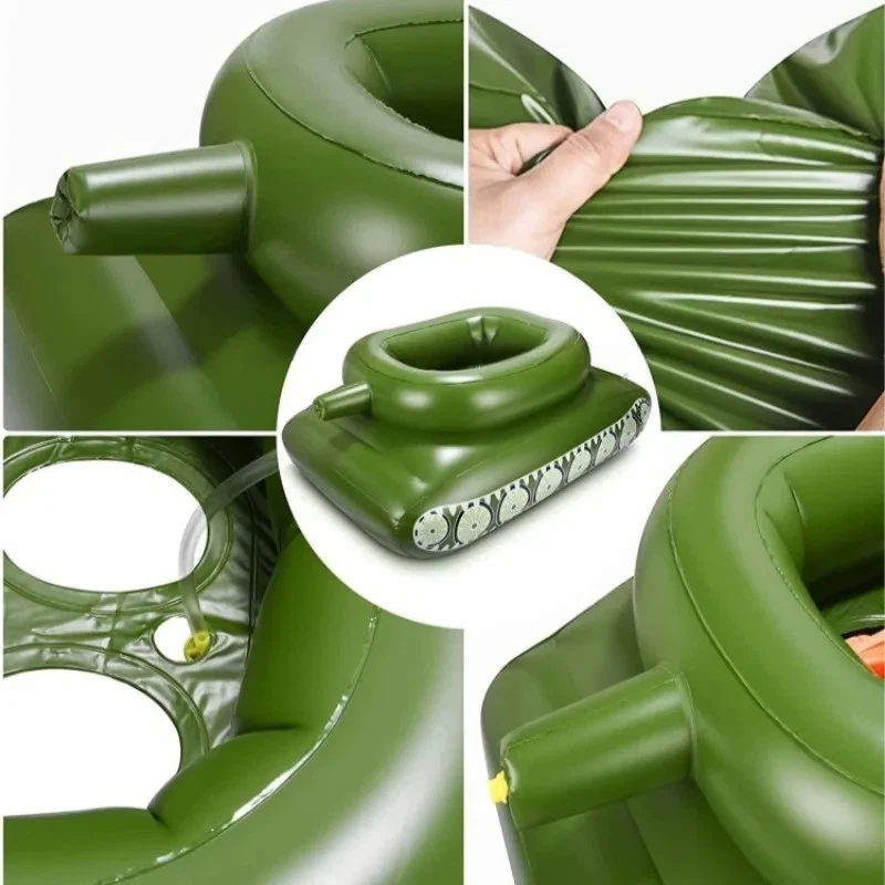 Aufblasbarer Schwimmring Schwimmreifen Poolring Schwimmbett Wasserspray PVC - Bild 4 von 4