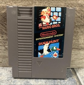 Super Mario Bros / Duck Hunt Original Nintendo NES Tested Authentic Cartridge 