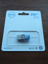 Dell USB-A/C 3.2 Combo Flash Drive - Blue, Stainless steel - SNP102C3B/256GB