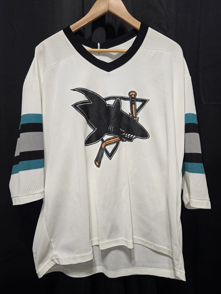 Chemise Vintage San Jose Sharks Années 90 - Taille XL - Noire - NHL Hockey