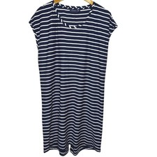 Sea Ranch Striped T Shirt Dress XL Blue/White