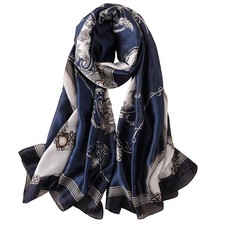 Silk Scarf 100 Mulberry Long Lightweight Shawl Wrap Fashion JON67-04