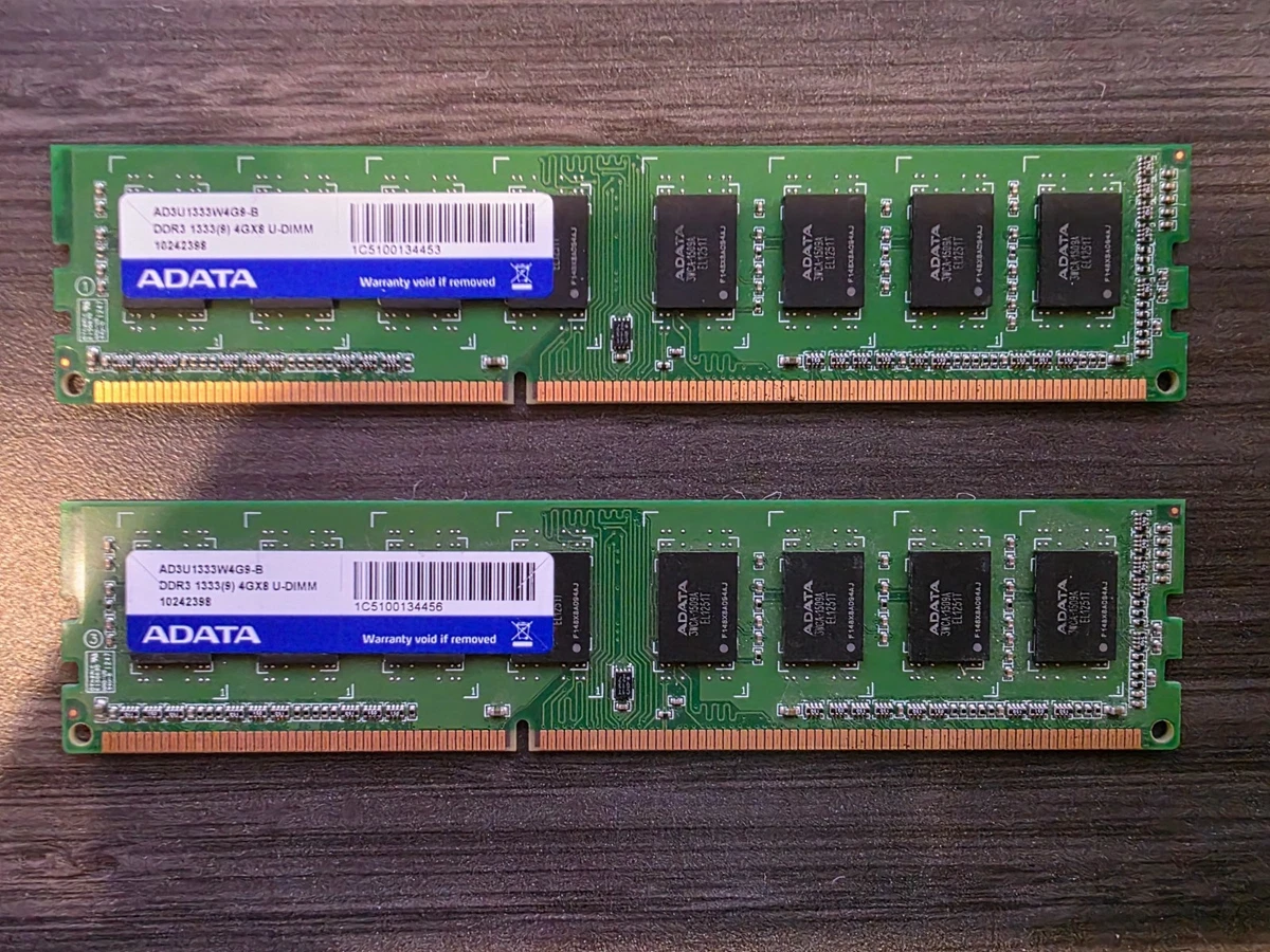 ADATA (DDR3-1333) Bus Speed PC3-10600 Computer Memory 0 (RAM DIMM 