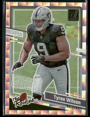 2023 Donruss #3 Tyree Wilson The Rookies Las Vegas Raiders